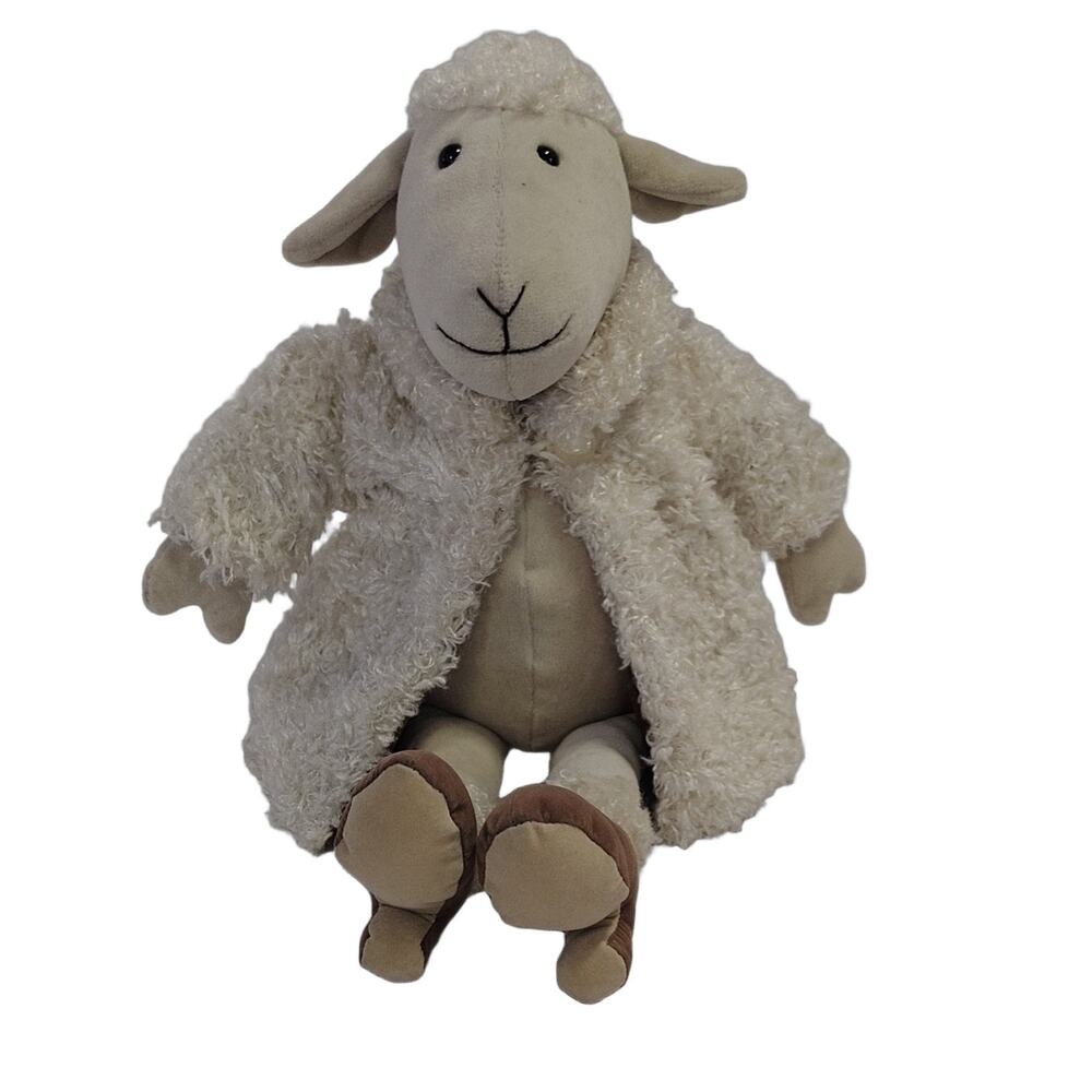 Jellycat Sheep Furcoat Plush Toy Stuffed Heels RETIRED FUR4S 12"